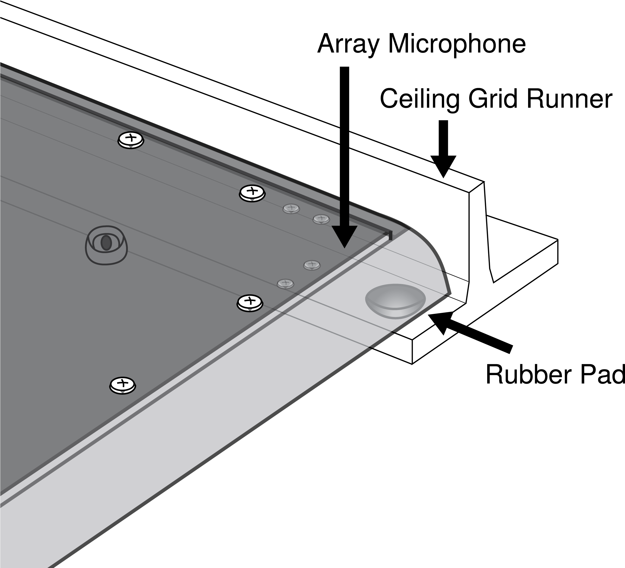 Before Installing The Microphone In The Ceiling, Attach - Natural Rubber (3212x2196), Png Download