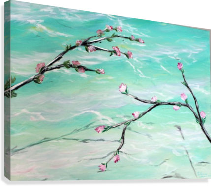 Spring Is In The Air Canvas Print - Modern Art (429x377), Png Download