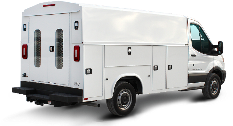 Kuv129duk-ft On A Ford Transit - Knapheide Utility Body Cost (1240x450), Png Download
