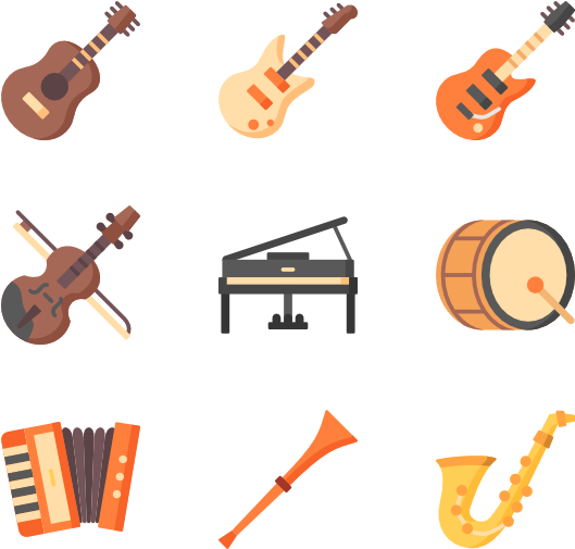 Music Instruments - Music (600x564), Png Download