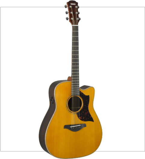 Acoustic Guitars - Yamaha A3r Acoustic/electric Guitar - Vintage Natural (480x550), Png Download