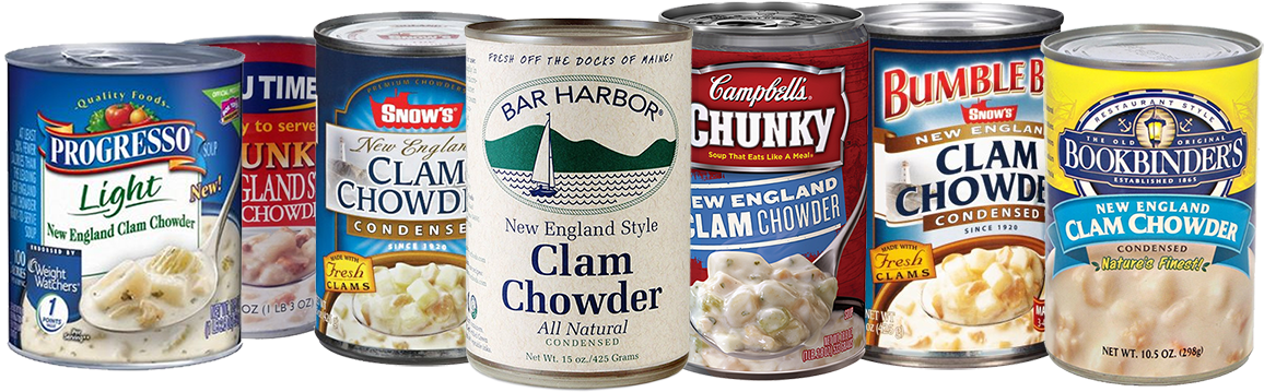 Campbell Chunky New Eng Clam Chowder (1200x422), Png Download