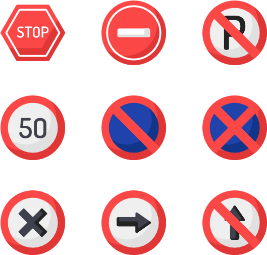 Traffic Signs - Traffic Sign Icon Pack (600x564), Png Download