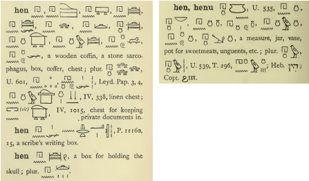 Hn Hen And Henu From Pages 447 And 448 Of E - Handwriting (465x278), Png Download