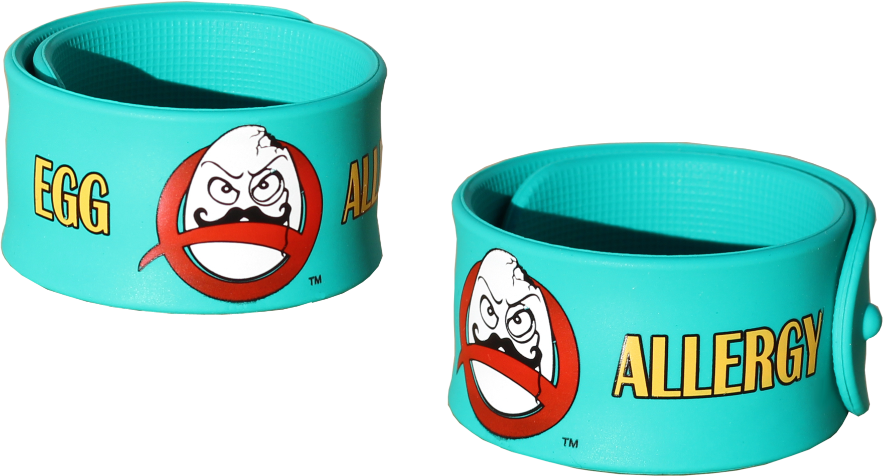 Egg Allergy Superhero Slap Bracelet (2048x1241), Png Download