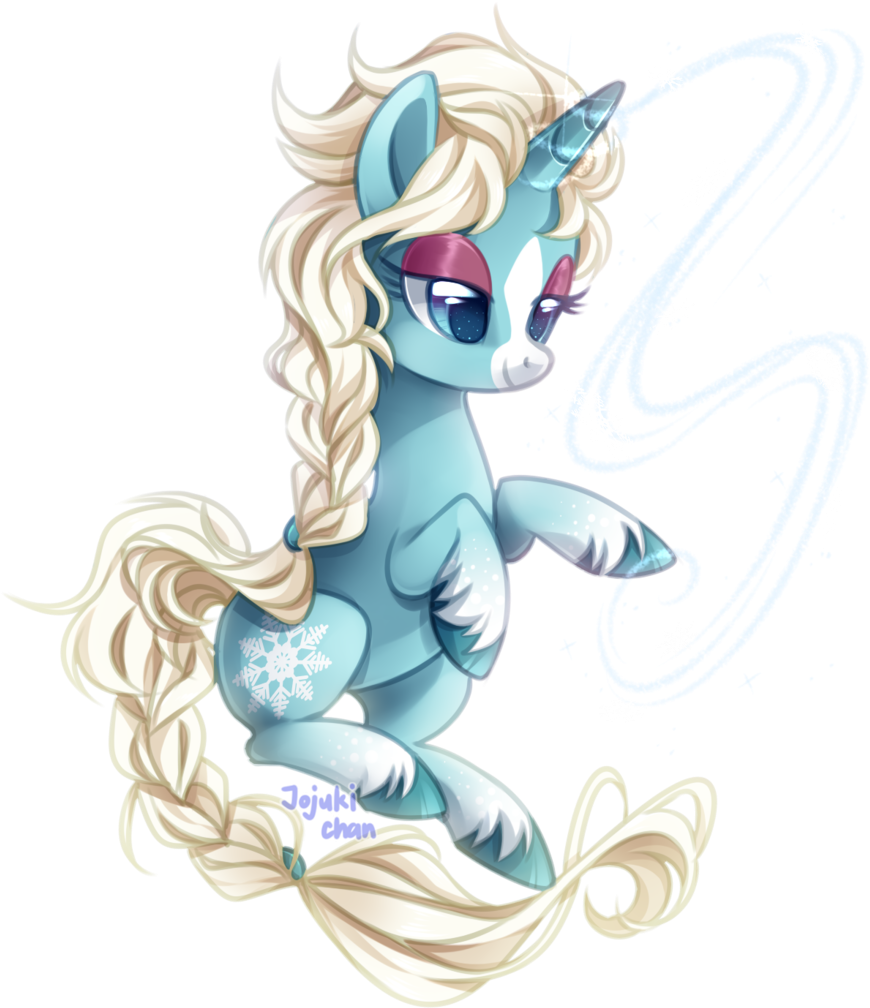 You Can Click Above To Reveal The Image Just This Once, - My Little Pony Snow Spell (878x1024), Png Download