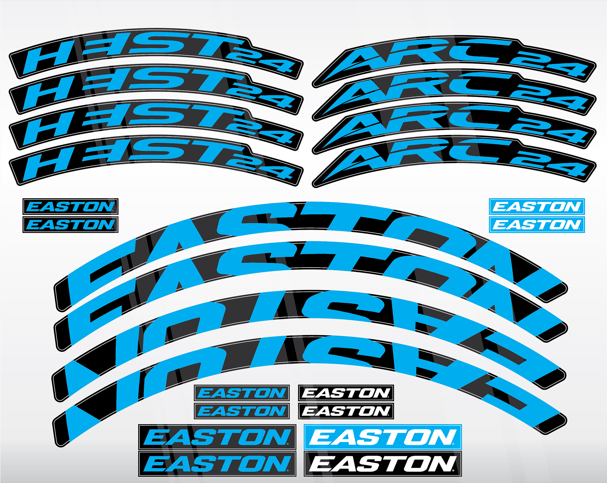 Heist & Arc Decal Kits - Easton Heist - Arc 24 Mtb Rim Decal Kit (2000x2000), Png Download