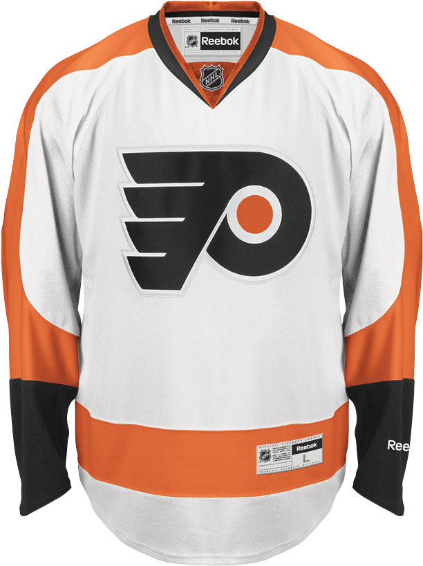 Reebok Philadelphia Flyers Away Adult's Jersey Blank - Philadelphia Flyers Travis Konecny Mens Philadelphia (850x850), Png Download