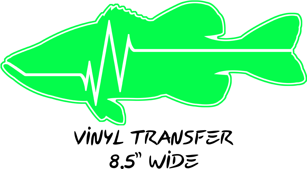 Flatfish Bass - Vinyl Transfer Decal (1200x1200), Png Download