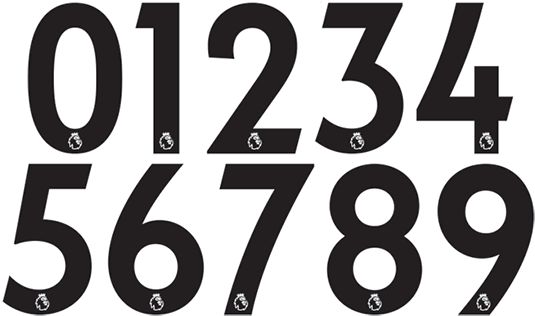 Theeblog Premierleaguetypeface3 - Premier League Logo Number (560x332), Png Download