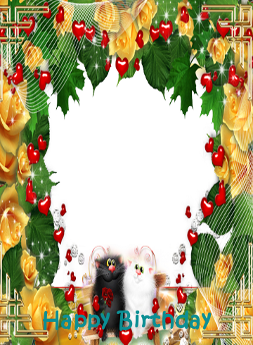 Happy Birthday Photo Frames - New Happy Birthday Frame Png (360x490), Png Download