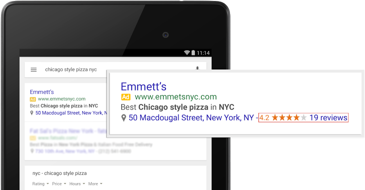 Google Review Ads - Search Ads Png (800x379), Png Download