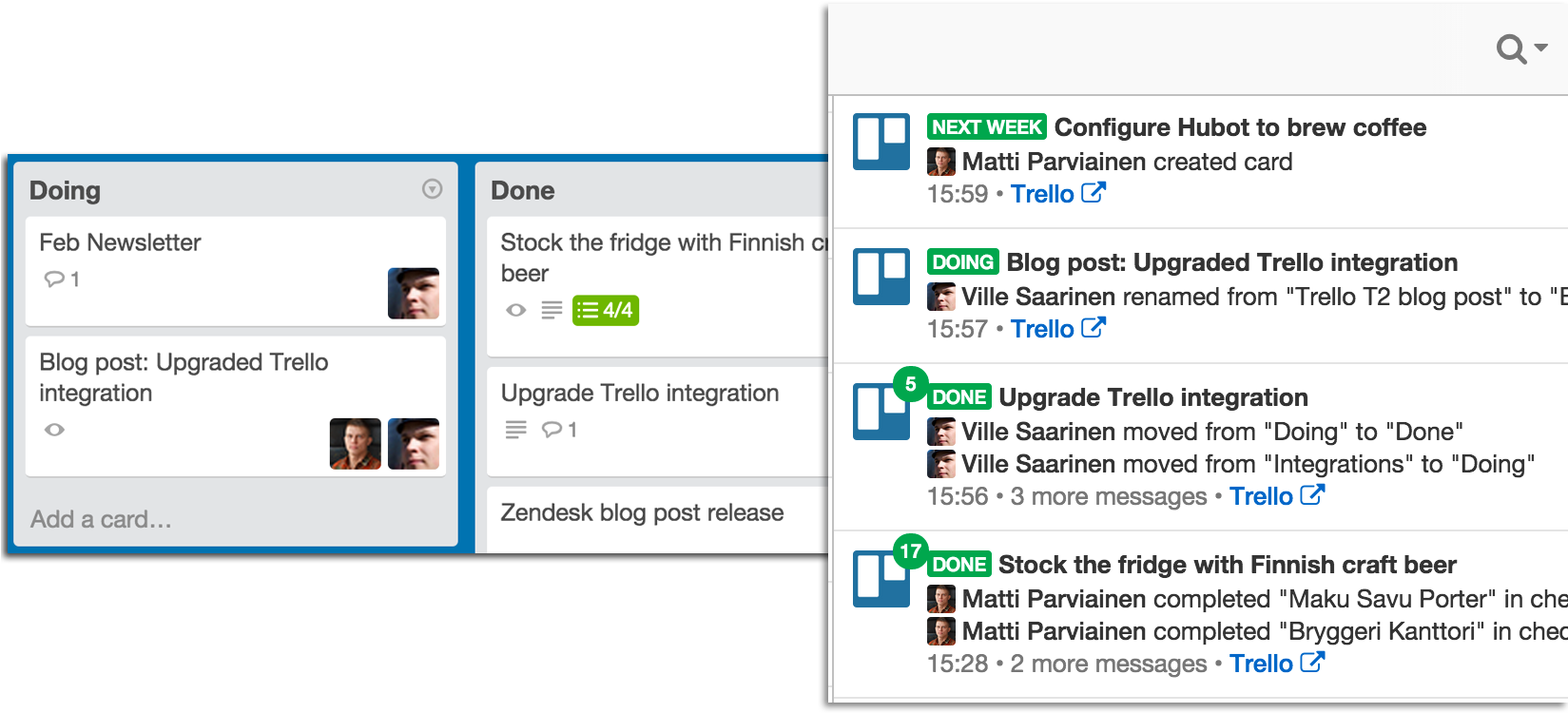 Flowdock's New Trello Integration - Fridge Trello (1648x770), Png Download