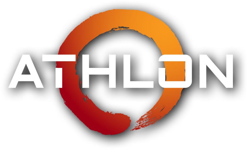 Amd Athlon Logo - Circle (1260x709), Png Download