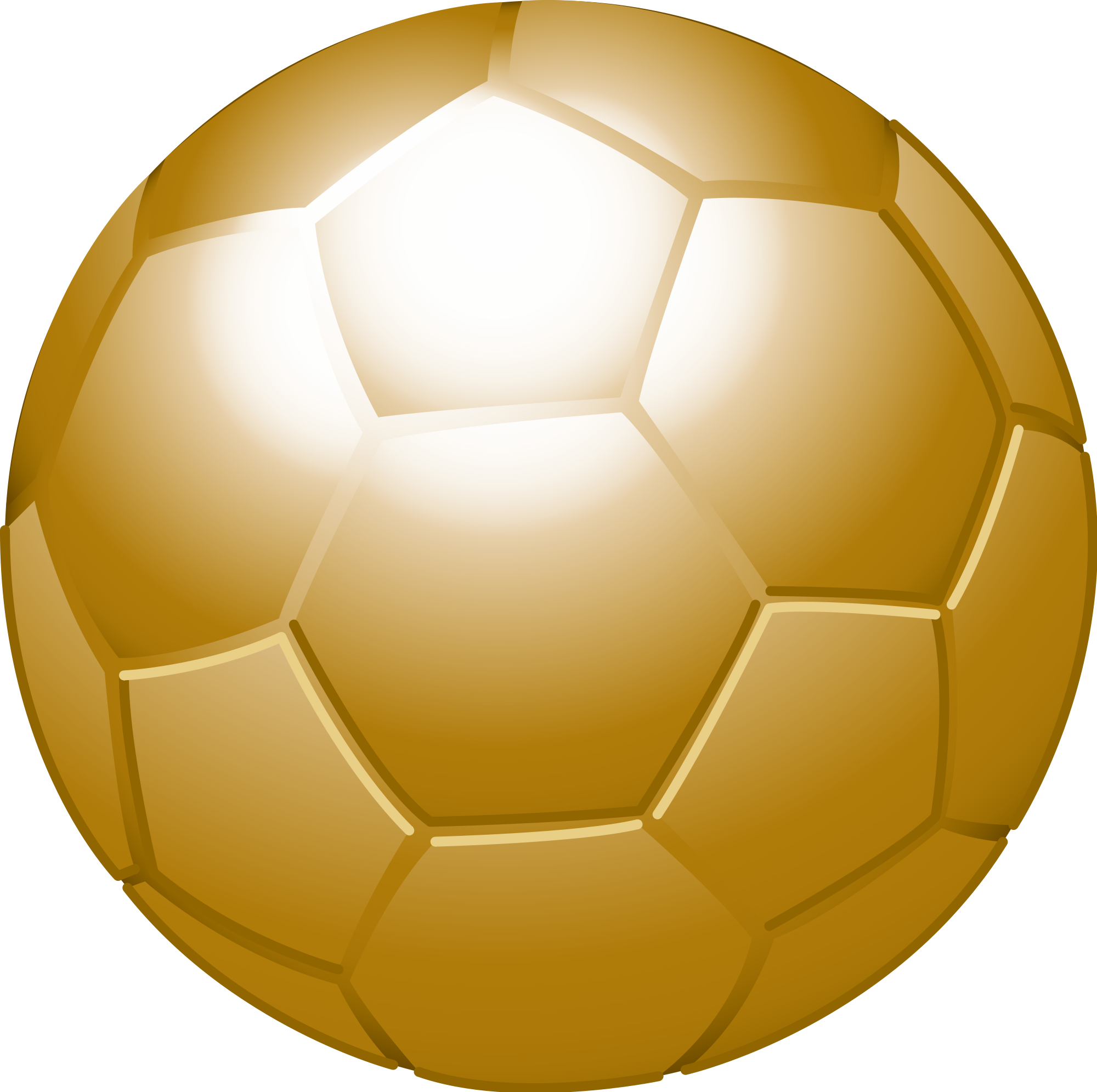 Download Football Vector File Gold Soccer Ball Png Transparent PNG