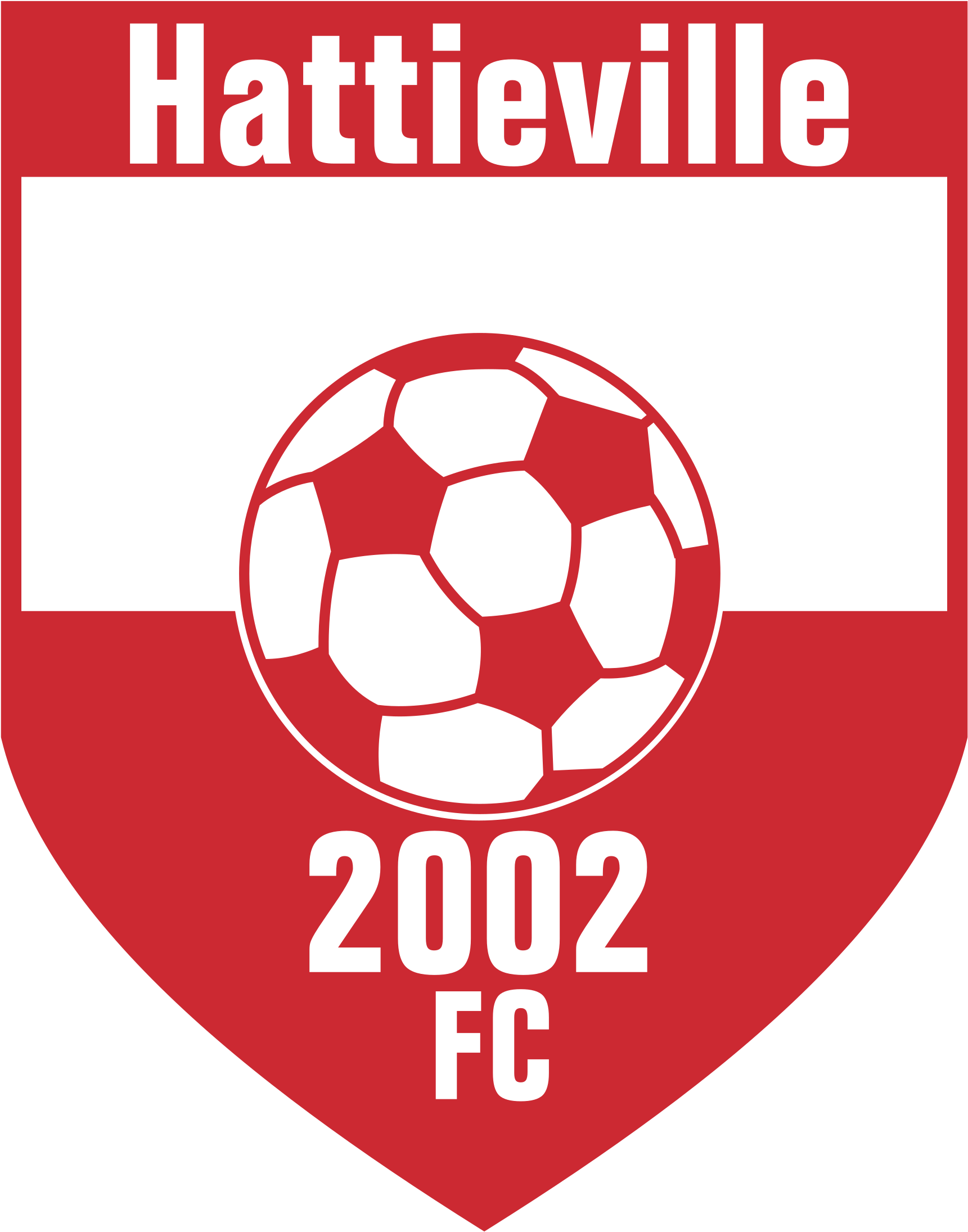 Hattieville 2002 Football Club Logo Png Transparent - Red And White Football Emblem Png (2400x2400), Png Download