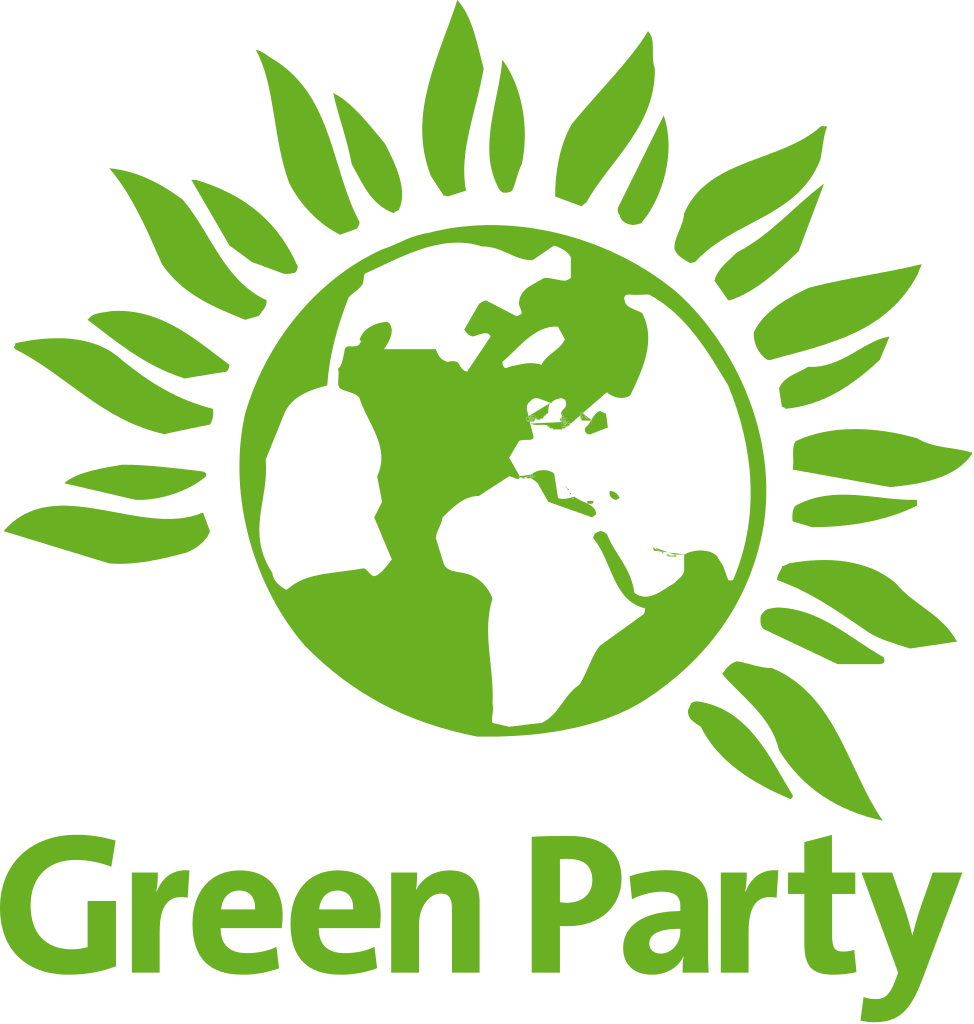 Green Party Of England And Wales Logo - Green Party Flag (974x1024), Png Download