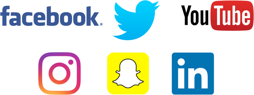 You Do With The Other Social Channels Like Facebook - Social Media Channels Logos (1024x423), Png Download