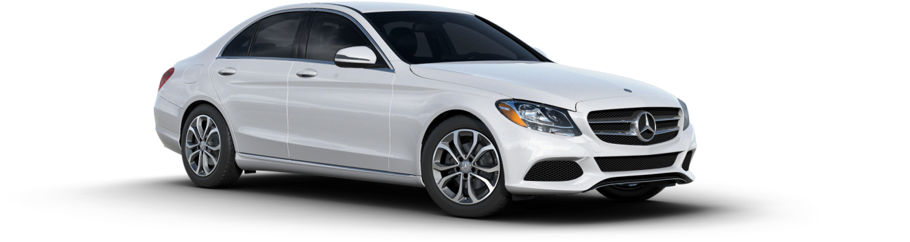 2017 Mercedes Benz C Class Polar White - Mercedes C Class 2018 White (1440x600), Png Download