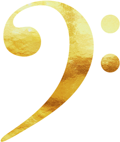 Click And Drag To Re-position The Image, If Desired - Gold Bass Clef Png (583x700), Png Download