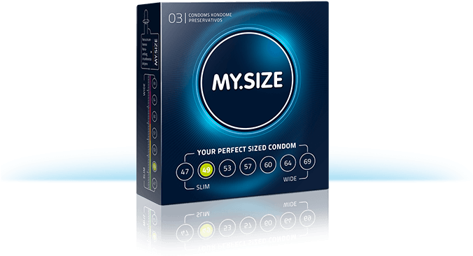 Size Condoms In 7 Sizes - My Size 69 Mm 3-pack (768x711), Png Download