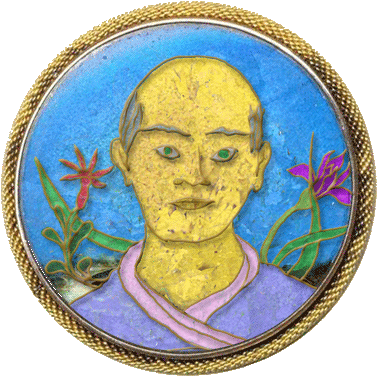 An Enamel Portrait Of Krosamis - Portrait (396x394), Png Download