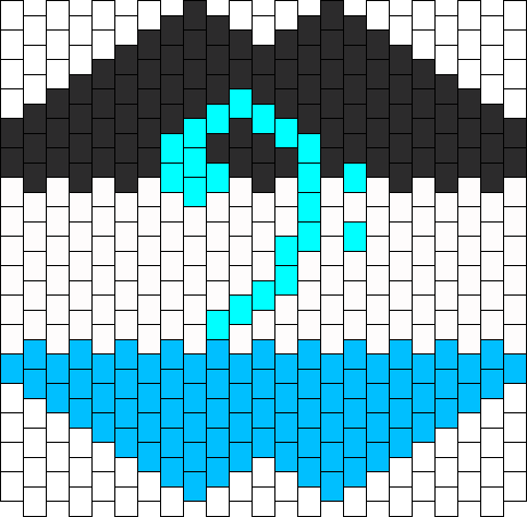 Bass Clef Mask Bead Pattern - Kandi Mask Trippy Patterns (484x474), Png Download