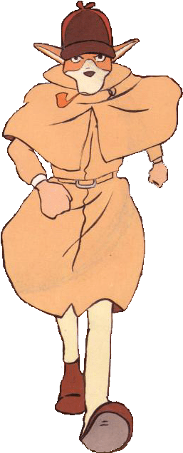 Sherlock Holmes - Sherlock Holmes Dessin Animé Png (274x660), Png Download