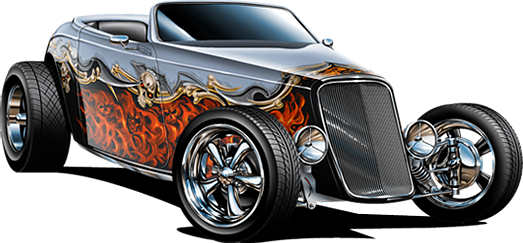 Image Free Hot Rods Clipart - Antique Car (523x243), Png Download