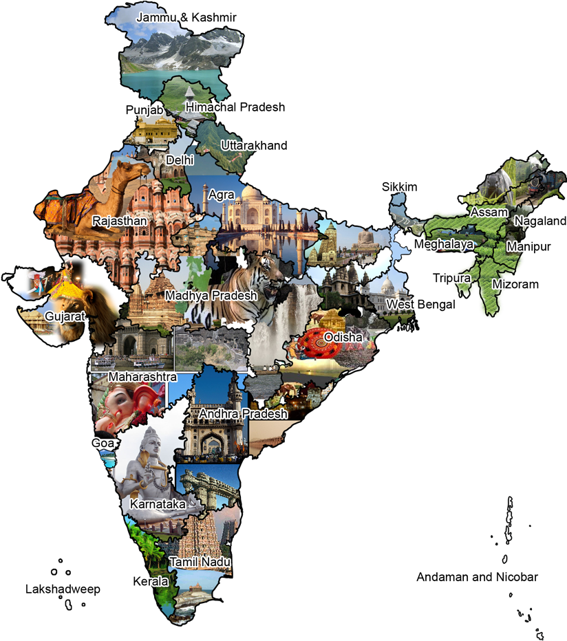 India Map Png Transparent - Indian Map With People (851x936), Png Download