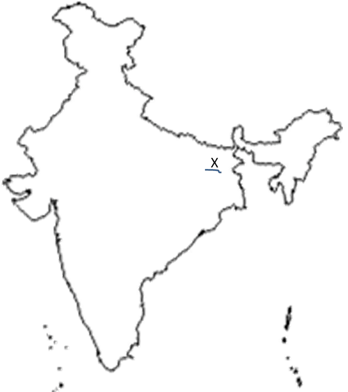 Identify The Place X Marked On Map - Akhil Bharatiya Samaj Sewa Sansthan (681x768), Png Download