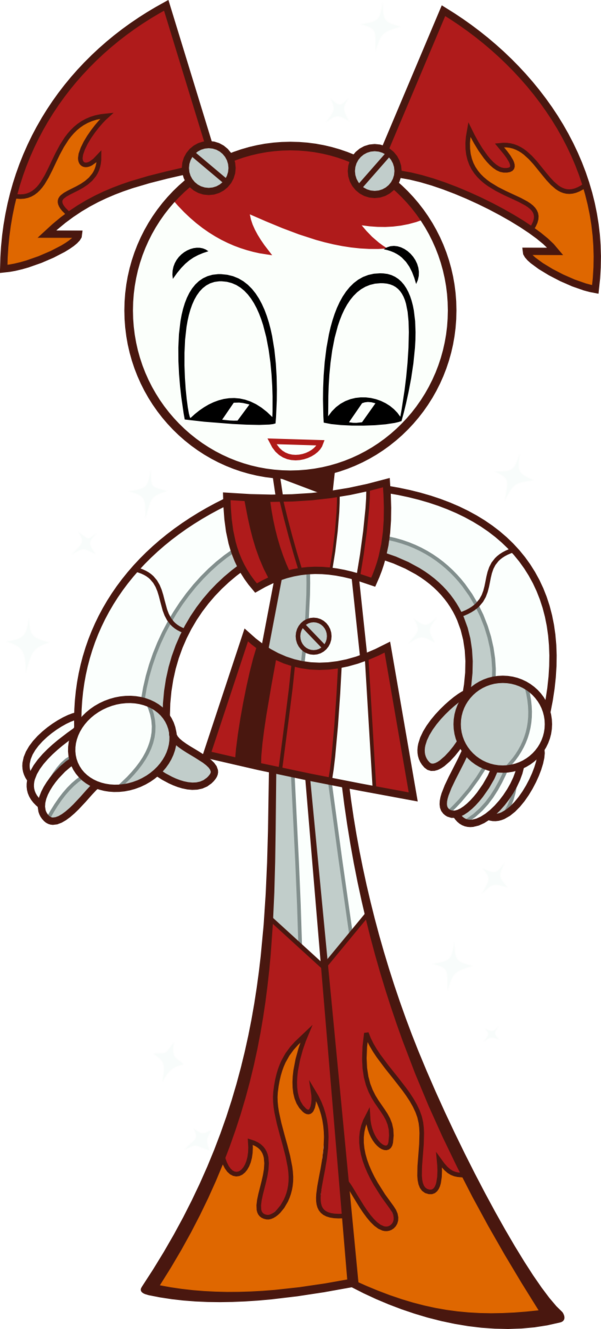 Hot Rod Jenny By Frankrt-d6efxcf - My Life As A Teenage Robot Red (601x1329), Png Download