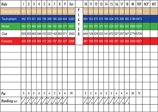 Course Ratings/ Slope Champion - South Riding Golf Scorecard (540x384), Png Download