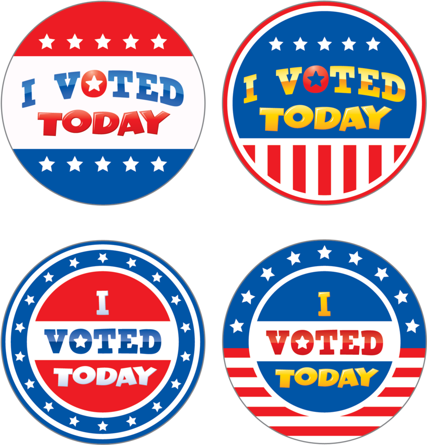 Tcr5898 I Voted Today Wear 'em Badges Image - Teacher Created Resources I Voted Today Wear'em Badges (900x900), Png Download