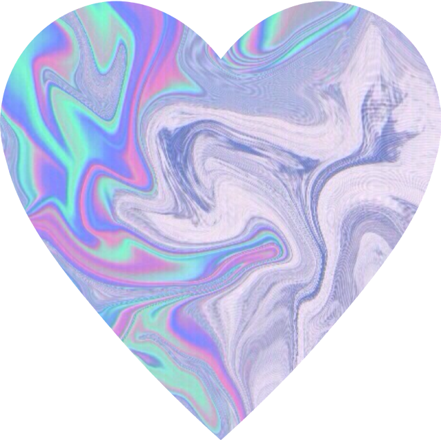 Heart Tumblr Holographic Coração Holográfico - Sorry Mom I Like Girl (639x638), Png Download