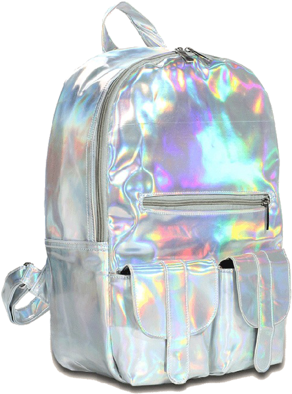 Holographic Backpack - Holo School Bag (800x800), Png Download