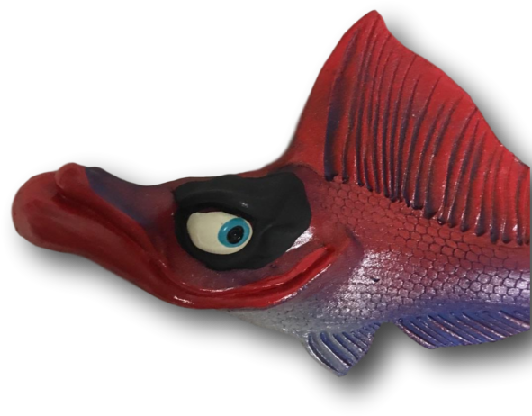 Mullet Red Lips Fish With Attitude - Bath Toy (600x600), Png Download