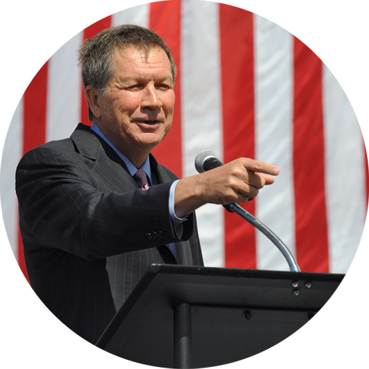 John R Kasich (533x533), Png Download