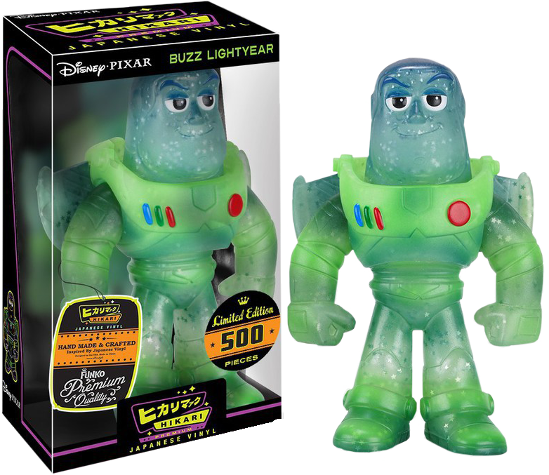 Hikari Buzz Lightyear Glow Japanese Vinyl Figure - Glow Buzz Lightyear Hikari Vinyl Figure (782x677), Png Download