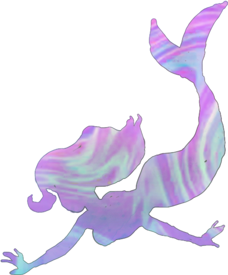 Mermaid Sirensurrealism Trippy Psy Kawaii Pastelgoth - Psy (1024x1024), Png Download
