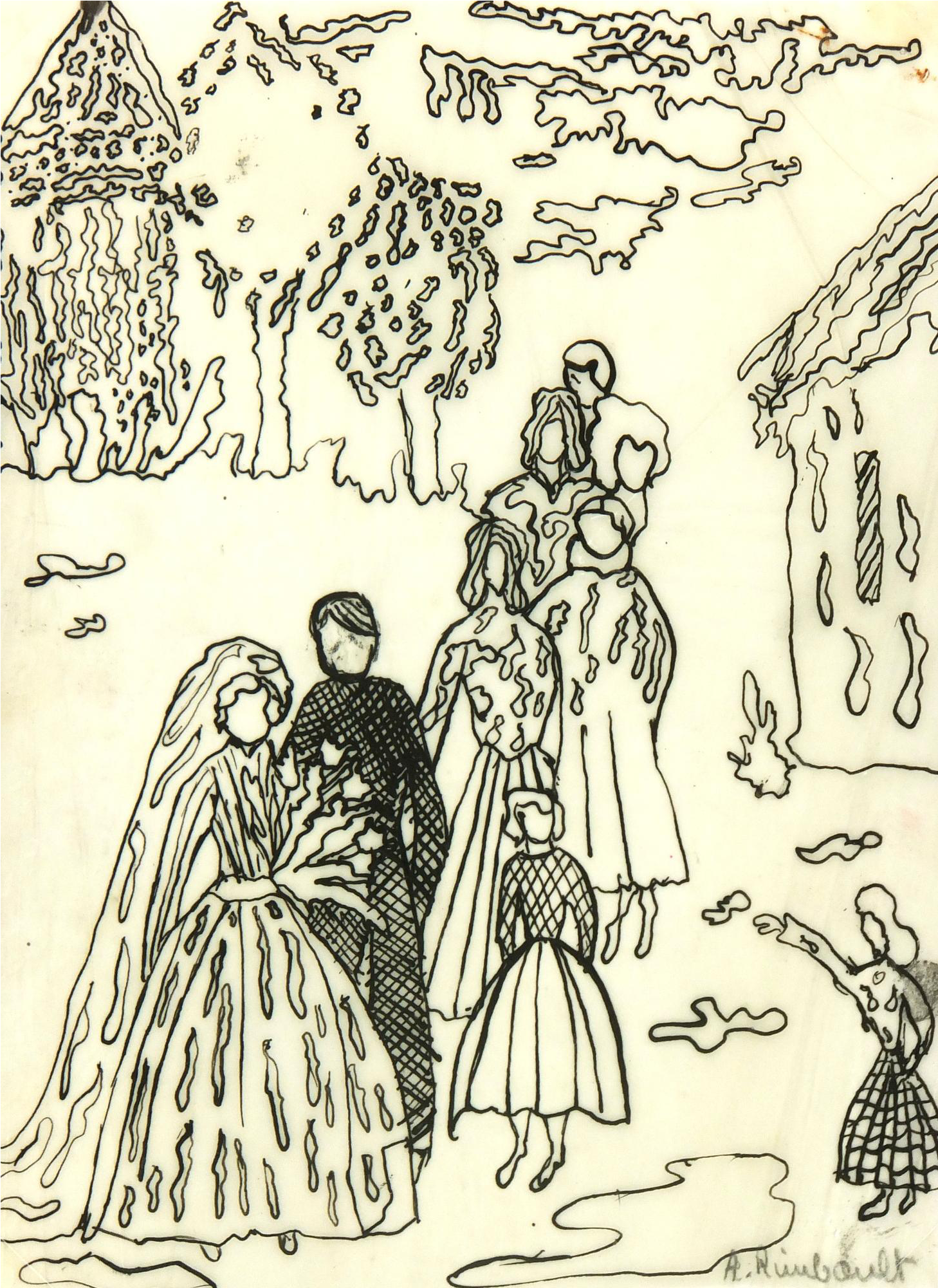 Svg Transparent Download Vintage Pen Ink Wedding Day - Portable Network Graphics (1619x2222), Png Download