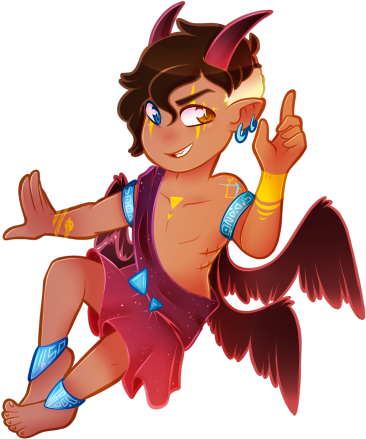 My Bill As Fallen Angel Form Mine And Phi's Angel Au - Angel Bill Cipher Au (500x502), Png Download