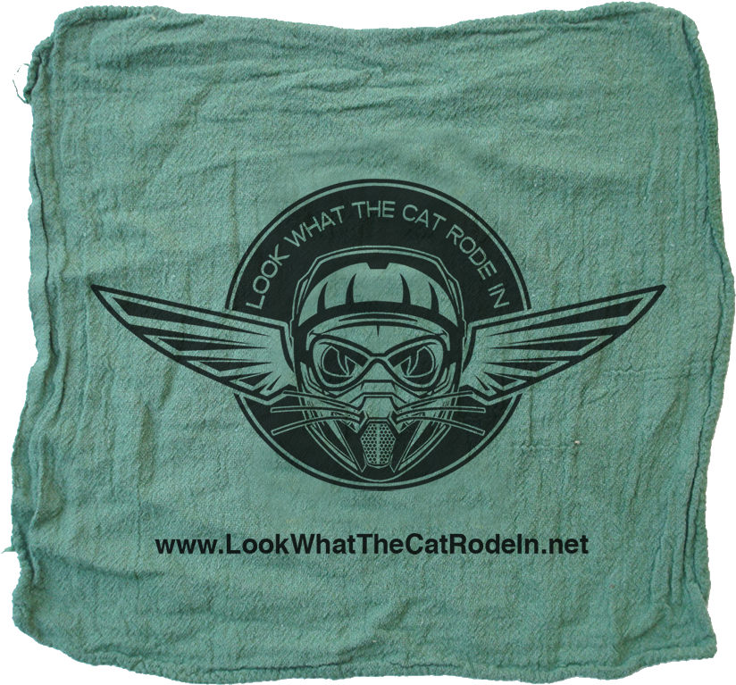Look What The Cat Rode In Shop Rag - Beach Towel (864x837), Png Download