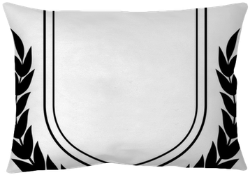 Vector Shield And Laurel Wreath Isolated Pillow Cover - Moshpit Family (400x400), Png Download