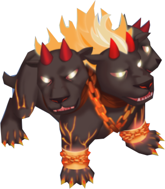 Cerberus - Dragon Cerberus (325x372), Png Download