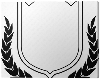 Vector Shield And Laurel Wreath Isolated Canvas Print - Wharf House Restaurant (400x400), Png Download