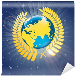 Laurel Wreath Around The Planet Earth - Professional Property Briefings: Eurasia (400x400), Png Download