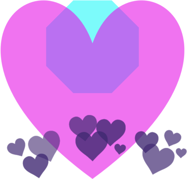 Transparent Background Heart Crown (1024x1024), Png Download