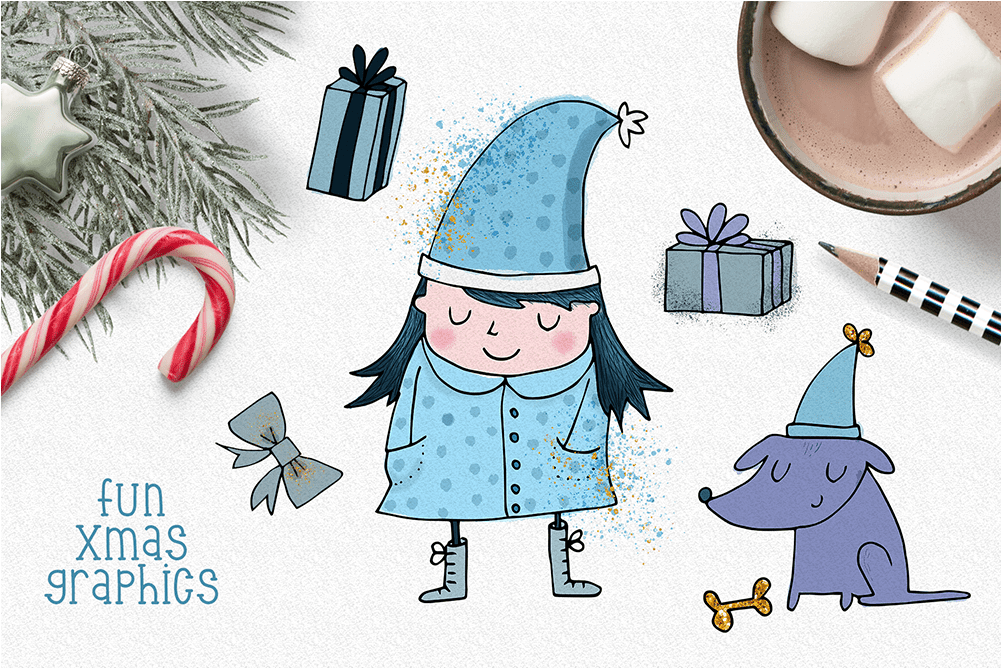 Jpg Free Download Cute Digital Watercolor Christmas - Watercolor Painting (1000x1000), Png Download