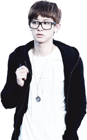 Chanyeol Glasses Png (305x495), Png Download